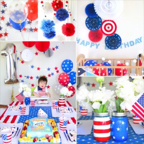 アメリカ テーマのファーストバースデイ : USA Themed First Birthday Party アメリカ テーマのファーストバースデイ : USA Themed First Birthday Party