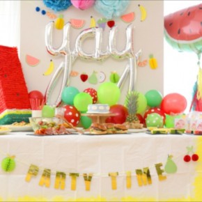 フルーツ テーマのバースデイパーティー : Fruits Themed Birthday Party フルーツ テーマのバースデイパーティー : Fruits Themed Birthday Party