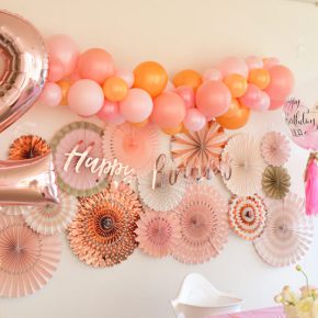 Rose Gold Themed 2nd Birthday Party : ローズゴールドバースデイパーティー Rose Gold Themed 2nd Birthday Party : ローズゴールドバースデイパーティー