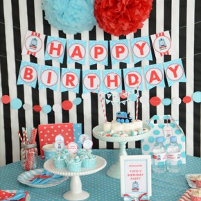 トーマス テーマのお誕生日パーティー : Thomas Themed 3rd Birthday Party