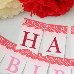 ファーストバースデー デコレーション制作中 : Girl's First Birthday Decoration Planning