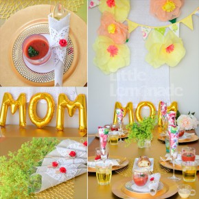 母の日ランチパーティー スタイリング : Mothers Day Lunch Party Styling