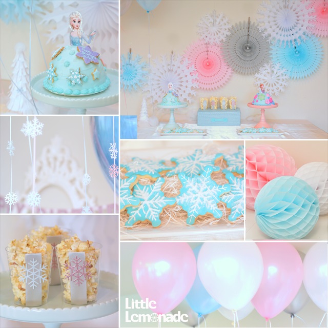 アナと雪の女王テーマのバースデイパーティー : Frozen Themed Birthday Party - リトルレモネード | キッズパーティー プランナー