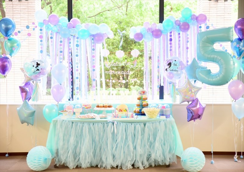 Little Mermaid Themed Birthday Party :マーメイドテーマのバースデイパーティー