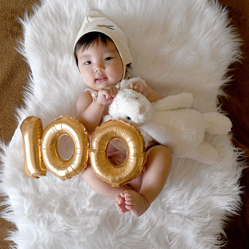 100日祝い 100days Baby お祝いの飾り付け
